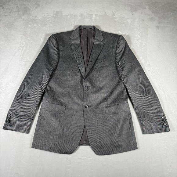 Z Zegna Other - Z Zegna City Two Button Blazer Men Size 50R Gray Wool Blend Made in Mexico EUC